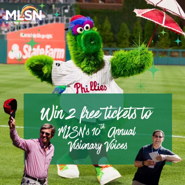 🍀 Feeling lucky this St. Patrick’s Day?

We’re giving two lucky winners the chance to attend Main Line School Night’s 10th Annual Visionary Voices event before tickets go on sale this Friday.

⚾ Join us on Monday, May 11 at the Mullen Center at Villanova University for an exclusive conversation with Phillies owner John Middleton and Hall of Fame sportswriter Jayson Stark.

Get an inside look at the leadership, strategy, and business behind building a championship franchise.

🎟 Enter to win:
• Follow @mainlineschoolnight
• Tag the person you’d bring in the comments

✨ Two winners will be selected at random.

⏳ Contest closes Friday, March 20 when main event tickets officially go on sale.

Good luck! 🍀🍀🍀
•
•
•
#mainlineschoolnight #mlsn #lifelonglearning