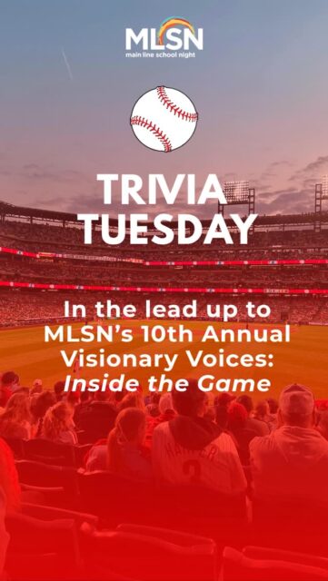 ⚾ Trivia Tuesday

In the lead up to MLSN’s 10th Annual Visionary Voices: Inside the Game, here’s some Phillies trivia…

What network did Jayson Stark spend over 20 years covering baseball for?

A. FOX Sports
B. NBC Sports
C. ESPN
D. CBS Sports

Drop your answer below 👇

Jayson Stark, a Hall of Fame sportswriter and one of the most trusted voices in baseball, spent over two decades at ESPN as a senior writer and analyst.

On May 11, see him live in conversation with Phillies Managing Partner John Middleton at MLSN’s 10th Annual Visionary Voices: Inside the Game.

🎟 Purchase your tickets: https://bit.ly/3NkL2X8
 and support lifelong learning on the Main Line.