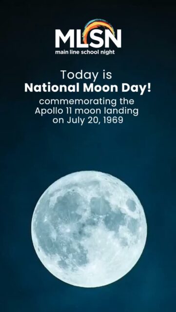 🌕 Happy National Moon Day!

National Moon Day commemorates the Apollo 11 moon landing, one of history’s greatest reminders that curiosity can take us extraordinary places.

At MLSN, we celebrate that same spirit every day through lifelong learning, meaningful experiences, and opportunities to discover something new.

This month, experience the magic of Full Moon Kayaking on Wednesday 7/29 and see the night sky from a whole new perspective.

🌙 Visit mainlineschoolnight.org to learn more and register.
•
•
•
#MainLineSchoolNight #LifelongLearning #NationalMoonDay #Kayaking #MainLinePa